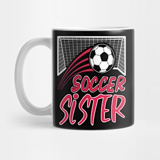 Soccer Sister Leopard Funny Soccer Sister Mothers Day Mug